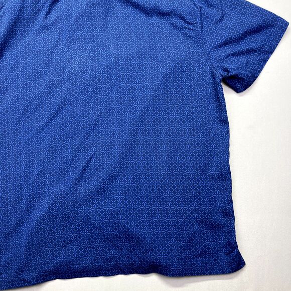 Nat Nast Luxury Originals Shirt Mens XL Blue Short Sleeve Geometric Print Btn Up - Picture 16 of 16